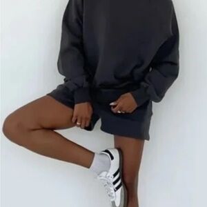 Rumored Sweatshorts Washed Black